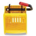 Mop Buckets | Rubbermaid Commercial 2064915 WaveBrake 2.0 Plastic Side-Press Wringer - Yellow image number 1