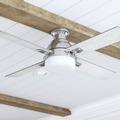 Ceiling Fans | Prominence Home 51678-45 52 in. Kyrra Contemporary Indoor Semi Flush Mount LED Ceiling Fan with Light - Brushed Nickel image number 7