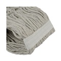 Cleaning & Janitorial Supplies | Boardwalk BWKCM02024S #24 Banded Cotton Mop Heads - White (12/Carton) image number 1