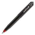 Pens | uni-ball 60144 ONYX Fine 0.7 mm Roller Ball Pen - Black/Red Barrel (1-Dozen) image number 4