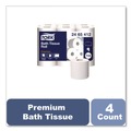 Toilet Paper | Tork 2465412 Premium 2-Ply Septic Safe Poly-Pack Bath Tissue - White (48/Carton) image number 4