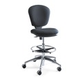  | Safco 3442BL Metro Collection Extended Height Swivel Tilt Chair - Black Fabric image number 1