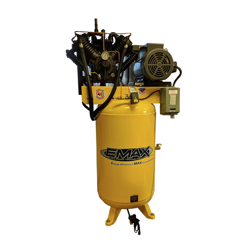 Stationary Air Compressors | EMAX ESR10V080V3 10 HP 80 Gallon Oil-Lube Stationary Air Compressor image number 0