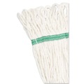 Cleaning & Janitorial Supplies | Boardwalk BWK502WHCT Super Loop Wet Mop Head with Cotton/Synthetic Fiber and 5 in. Headband - Medium, White (12/Carton) image number 2