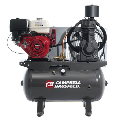 Stationary Air Compressors | Campbell Hausfeld CE7003 13 HP Two-Stage 30 Gallon Oil-Lube Stationary Horizontal Air Compressor image number 0