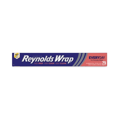 Reynolds Wrap PAC F28015 12 in. x 75 ft. Standard Aluminum Foil Roll - Silver image number 0