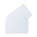 Sheet Protectors | C-Line 89007 3.38 in. x 2.13 in. PVC ID Badge Card - White (100/Pack) image number 2
