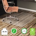 Office Chair Mats | Deflecto CM21112 EconoMat 36 in. x 48 in. Lipped Flat Packed All Day Use Chair Mat for Hard Floors - Clear image number 7