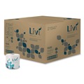 Tissues | Livi VPG Select 21547 4.06 in. x 3.75 in. 2-Ply Septic-Safe Bath Tissue - White (80/Carton) image number 0