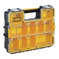 Cases and Bags | Dewalt DWST14825 14 in. x 17-1/2 in. x 4-1/2 in. Deep Pro Organizer with Metal Latch - Yellow/Clear/Black image number 2