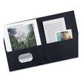 Office Jansan | Avery 47988 11 in. x 8.5 in. 40-Sheet Capacity 2-Pocket Folder - Black (25/Box) image number 2