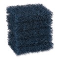 Cleaning Cloths | Boardwalk 88BWK HD 3.5 in. x 5 in. Extra Heavy-Duty Scour Pad - Dark Blue (20/Carton) image number 3