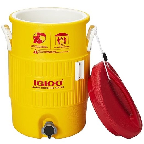 Coolers & Tumblers | Igloo 48153 Heat Stress Solution 5 Gallon Water Cooler - Red/Yellow image number 0