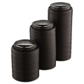 Cups and Lids | SOLO TLB316-0004 10 - 24 oz. Cups Traveler Drink-Thru Lids - Black (1000/Carton) image number 2