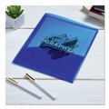 Office Jansan | Avery 47811 20-Sheet Capacity 11 in. x 8.5 in. Plastic Two-Pocket Folder - Translucent Blue image number 4
