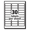 Office Jansan | Avery 15660 Easy Peel 1 in. x 2.63 in. Mailing Labels with Sure Feed Technology for Laser Printers - Matte Clear (300/Pack) image number 2