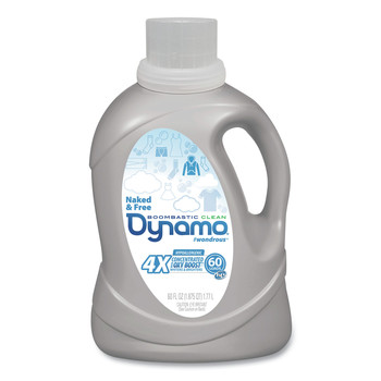 Dynamo DYNMO23 Naked and Free 6/Carton 60 oz., 60 Loads, 4X Laundry Detergent Liquid