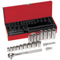 Socket Sets | Klein Tools 65508 3/8 in. Drive Socket Wrench Set (20-Piece) image number 0