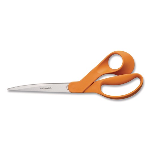 Craft Supplies | Fiskars 1069757 11.13 in. Long 9 in. Cut Length Dressmaker Shears - Orange Handle image number 0