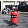 Portable Air Compressors | Porter-Cable PXCMF220VW 1.5 HP 20 Gallon Oil-Free Vertical Dolly Air Compressor image number 7