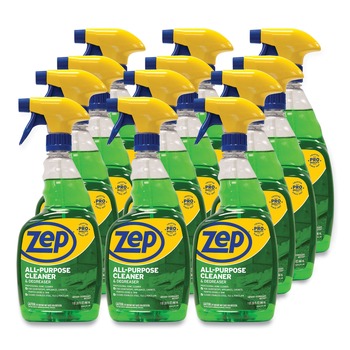 Zep Commercial 32 oz. Spray Bottle All-Purpose Cleaner and Degreaser - Fresh Scent (12/Carton)