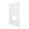Desk Accessories & Office Organizers | Deflecto PBCMA3138P 31.5 in. x 38 in. Acrylic Mounting Safety Barrier with Pass Thru - Clear (2/Carton) image number 0