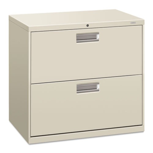  | HON H672.L.Q Brigade 600 Series 30 in. x 18 in. x 28 in. File 2 Legal/Letter Size Lateral File Drawers - Light Gray image number 0