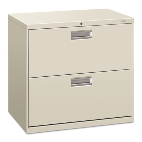 Office & Office Supplies | HON H672.L.Q Brigade 600 Series 30 in. x 18 in. x 28 in. File 2 Legal/Letter Size Lateral File Drawers - Light Gray image number 0
