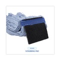 Mops | Boardwalk BWK903BL Loop-End Cotton with Scrub Pad Mop Head - Large (12/Carton) image number 7
