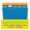 Office Jansan | Pendaflex 42621 Ready-Tab 1/3-Cut Tabs Colored Reinforced Hanging Letter Folders - Assorted File Folder Colors (25/Box) image number 3