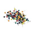 Office & Office Supplies | Advantus MTA 0.38 in. Plastic Map Tacks - Assorted (100/Box) image number 2