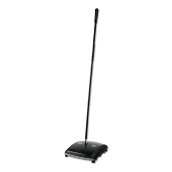 Rubbermaid Commercial 44 in. Steel/Plastic Handle Dual Action Sweeper - Black/Yellow