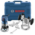 Compact Routers | Factory Reconditioned Bosch GKF125CEPK-RT Colt 120V 7 Amp Variable Speed 1/4 in. Corded Palm Router Combination Kit image number 0