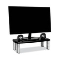 Office Jansan | 3M MS90B 20 in. x 12 in. x 1 in. to 5.78 in. 40-lb. Capacity Adjustable Monitor Stand - Black/Silver image number 1