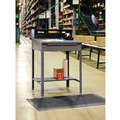  | Tennsco SR-57 34.5 in. x 29 in. x 53.75 in. Open Steel Shop Desk - Medium Gray image number 1