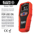 Klein Tools ET140 Pinless Moisture Meter for Drywall, Wood, and Masonry image number 2