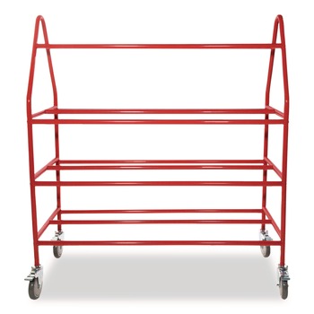 Champion Sports BRCPRO 18.5 in. x 51 in. x 54 in. 176 lb Capacity Deluxe Pro Ball Cart - Red