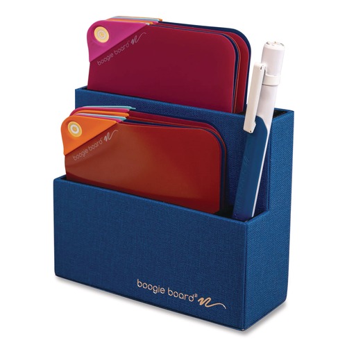 Bulk Savings Pricing 1 | Boogie Board VND02B0001 VersaNotes Desk Organizer, 3 Compartments, 4.7 x 0.4 x 2.05, Blue, Plastic image number 0