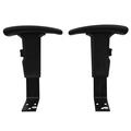 Office Furniture Accessories | Alera ALEIN49AKA10B Height-Adjustable T-Arms for Essentia and Interval Series Chairs - Black (1 Pair) image number 1