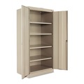 Office & Office Supplies | Tennsco 1480-CPY 36 in. x 24 in. x 72 in. Unassembled High Standard Cabinet - Putty image number 1