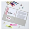 Office Jansan | Avery 47990 11 in. x 8.5 in. 40 Sheet Capacity 2-Pocket Folder - Gray (25/Box) image number 4