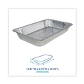 Food Trays, Containers, and Lids | Boardwalk BWKSTEAMFLDP Full-Size Aluminum Steam Deep Table Pan - Silver (50/Carton) image number 4