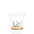 Cups and Lids | Dart RTP12BARE 12 oz. - 14 oz. Bare Eco-Forward RPET Leaf Design Squat Cold Cups - Clear (50/Pack) image number 0