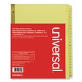 Office Jansan | Universal UNV20812 Deluxe Preprinted Plastic Coated A-to-Z Tab Dividers with Black Printing - Buff (1 Set) image number 0
