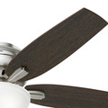 Ceiling Fans | Hunter 53315 52 in. Newsome Brushed Nickel Ceiling Fan with Light image number 4
