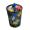 Office Jansan | Universal UNV20013 4.38 in. x 5.38 in. Steel Mesh Pencil Cup - Jumbo, Black image number 2
