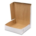 Food Trays, Containers, and Lids | SCT 953 9 in. x 9 in. x 2.5 in. Non-Window Paper Bakery Boxes - White (250/Carton) image number 1