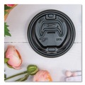 Cutlery | Dart 16RCLBLK Optima Reclosable Lid fits 12 - 24 oz. Foam Cups - Black (1000/Carton) image number 5