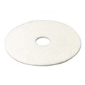 Cleaning Cloths | 3M 4100-27 27 in. Diameter Low-Speed Super Polishing Floor Pads 4100 - White (5/Carton) image number 1