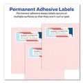 Office Jansan | Avery 06522 Easy Peel 2 in. x 4 in. Mailing Labels with Sure Feed Technology - Glossy Clear (10/Sheet, 10 Sheets/Packt) image number 5